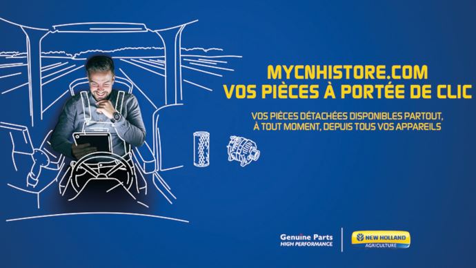 E-commerce - Acheter des pièces Case IH, New Holland et Steyr via la plateforme MyCNHIStore